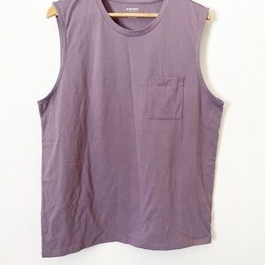 Bonobos Slim Fit Light Purple Gray Single‎ Pocket Tank Top Men’s Size Large